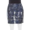 Stella McCartney Blue Jacquard Becca Mini Skirt M For Women -Stella McCartney Sales luxury women stella mccartney used clothes p179976 002