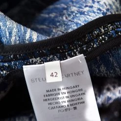 Stella McCartney Blue Jacquard Becca Mini Skirt M For Women -Stella McCartney Sales luxury women stella mccartney used clothes p179976 006