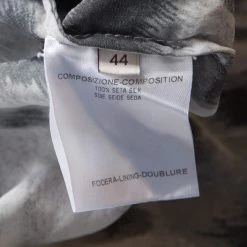 Stella McCartney Grey Peony Animal Print Silk Pleated Sleeve Boxy Blouse M For Women -Stella McCartney Sales luxury women stella mccartney used clothes p182087 004