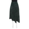 Stella McCartney Green Magnolia Pattern Jacquard Asymmetric Cecilia Skirt M For Women -Stella McCartney Sales luxury women stella mccartney used clothes p183183 003