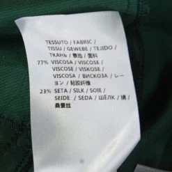 Stella McCartney Green Magnolia Pattern Jacquard Asymmetric Cecilia Skirt M For Women -Stella McCartney Sales luxury women stella mccartney used clothes p183183 004