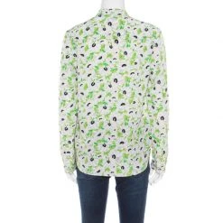 Stella McCartney Multicolor Floral Printed Silk Long Sleeve Eva Blouse S For Women -Stella McCartney Sales luxury women stella mccartney used clothes p183613 004