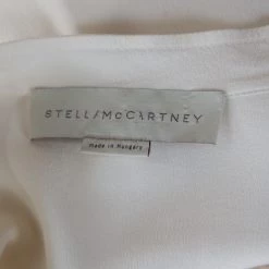 Stella McCartney Cream Silk Crepe Estelle Long Sleeve Blouse M For Women -Stella McCartney Sales luxury women stella mccartney used clothes p185470 004