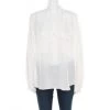 Stella McCartney Cream Silk Crepe Estelle Long Sleeve Blouse M For Women -Stella McCartney Sales luxury women stella mccartney used clothes p185470 006
