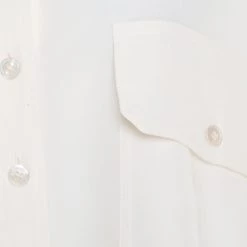 Stella McCartney Cream Silk Crepe Estelle Long Sleeve Blouse M For Women -Stella McCartney Sales luxury women stella mccartney used clothes p185470 007