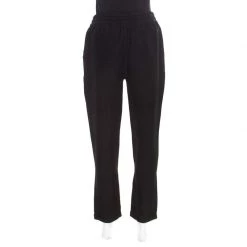 Stella McCartney Black Python Scale Patterned Jacquard Drawstring Detail Pants S For Women -Stella McCartney Sales luxury women stella mccartney used clothes p195816 001