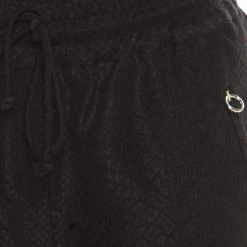 Stella McCartney Black Python Scale Patterned Jacquard Drawstring Detail Pants S For Women -Stella McCartney Sales luxury women stella mccartney used clothes p195816 005