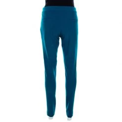 Stella McCartney Teal Blue Stretch Wool Flat Front Ivy Pants M For Women -Stella McCartney Sales luxury women stella mccartney used clothes p210469 003