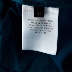 Stella McCartney Teal Blue Stretch Wool Flat Front Ivy Pants M For Women -Stella McCartney Sales luxury women stella mccartney used clothes p210469 005