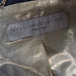 Stella McCartney Navy Blue Wool Gold Button Detail Single Button Blazer M For Women -Stella McCartney Sales luxury women stella mccartney used clothes p211684 004