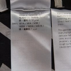 Stella McCartney Black & White Chevron & Stripes Printed Silk Moire Shirt M For Women -Stella McCartney Sales luxury women stella mccartney used clothes p221614 001