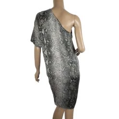 Stella McCartney One Shoulder Snakeskin Print Dress S For Women -Stella McCartney Sales luxury women stella mccartney used clothes p22487 003