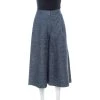 Stella McCartney Marled Blue Pleated Oliver Bouclé Culottes XS For Women