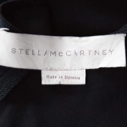Stella McCartney Navy Blue Stretch Cady Gathered Waist Maxi Dress S For Women -Stella McCartney Sales luxury women stella mccartney used clothes p235469 006
