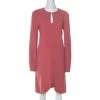 Stella McCartney Pink Crepe Keyhole Detail Dress M For Women -Stella McCartney Sales luxury women stella mccartney used clothes p236636 005