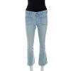 Stella McCartney Light Blue Denim Star Detail Flared Jeans S For Women -Stella McCartney Sales luxury women stella mccartney used clothes p238710 005