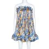 Stella McCartney Multicolor Printed Pleated Ruffle Dress M For Women -Stella McCartney Sales luxury women stella mccartney used clothes p241812 008