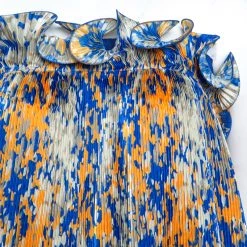 Stella McCartney Multicolor Printed Pleated Ruffle Dress M For Women 11 Stella McCartney Multicolor Printed Pleated Ruffle Dress M For Women -Stella McCartney Sales luxury women stella mccartney used clothes p241812 009