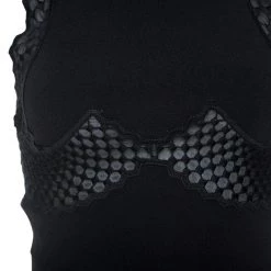 Stella McCartney Black Crepe Lace Insert Sleeveless Maxi Dress XS For Women 11 Stella McCartney Black Crepe Lace Insert Sleeveless Maxi Dress XS For Women -Stella McCartney Sales luxury women stella mccartney used clothes p243811 003