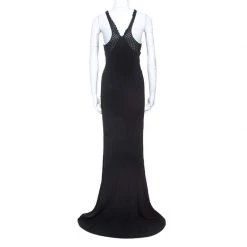 Stella McCartney Black Crepe Lace Insert Sleeveless Maxi Dress XS For Women 10 Stella McCartney Black Crepe Lace Insert Sleeveless Maxi Dress XS For Women -Stella McCartney Sales luxury women stella mccartney used clothes p243811 007