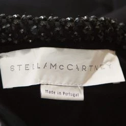 Stella McCartney Black Jersey Mesh Insert Embellished Collar Dress S For Women 12 Stella McCartney Black Jersey Mesh Insert Embellished Collar Dress S For Women -Stella McCartney Sales luxury women stella mccartney used clothes p245710 005