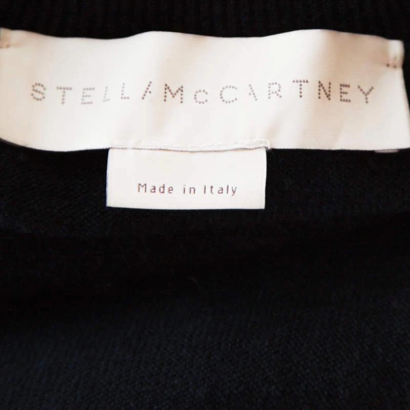 Stella McCartney Navy Blue Wool Blend Handkerchief Hem Sweater Dress M For Women 7 Stella McCartney Navy Blue Wool Blend Handkerchief Hem Sweater Dress M For Women - Image 5