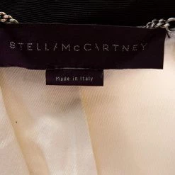 Stella McCartney Ivory Wool Contrast Lapel Detail Tuxedo Jacket M For Women -Stella McCartney Sales luxury women stella mccartney used clothes p261690 004