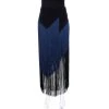 Stella McCartney Bicolor Crepe Asymmetrical Fringed Veronica Skirt S For Women -Stella McCartney Sales luxury women stella mccartney used clothes p265845 002