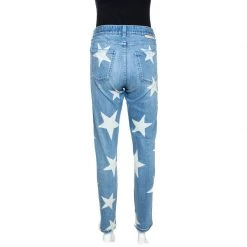 Stella McCartney Indigo Star Print Faded Denim Boyfriend Jeans M For Women 10 Stella McCartney Indigo Star Print Faded Denim Boyfriend Jeans M For Women -Stella McCartney Sales luxury women stella mccartney used clothes p265988 001