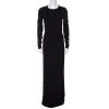 Stella McCartney Black Crepe Lace Trim Maxi Dress S For Women -Stella McCartney Sales luxury women stella mccartney used clothes p267744 002