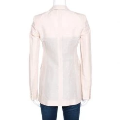 Stella McCartney Pale Pink Linen Tailored Blazer XS For Women -Stella McCartney Sales luxury women stella mccartney used clothes p269326 001