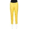 Stella McCartney Yellow Cotton Jacquard Tapered Pants M For Women -Stella McCartney Sales luxury women stella mccartney used clothes p270724 002