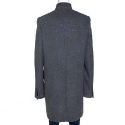 Stella McCartney Grey Wool Embellished Coat L For Women -Stella McCartney Sales luxury women stella mccartney used clothes p273608 001