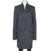 Stella McCartney Grey Wool Embellished Coat L For Women -Stella McCartney Sales luxury women stella mccartney used clothes p273608 002