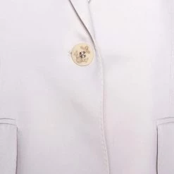 Stella McCartney Pale Ecru Silk Blend Tailored Blazer S For Women -Stella McCartney Sales luxury women stella mccartney used clothes p277728 007