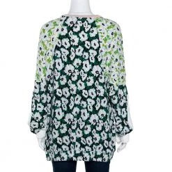 Stella McCartney Multicolor Floral Print Crepe Paneled Top M For Women -Stella McCartney Sales luxury women stella mccartney used clothes p282537 004