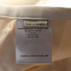 Stella McCartney Cream Coated Silk Button Detail Tapered Trousers S For Women 13 Stella McCartney Cream Coated Silk Button Detail Tapered Trousers S For Women -Stella McCartney Sales luxury women stella mccartney used clothes p285902 001