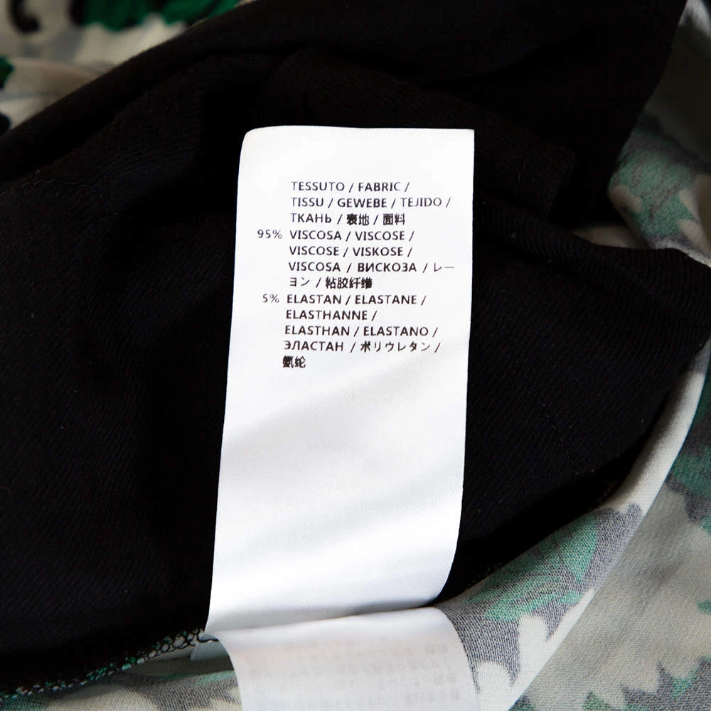 Stella McCartney Green Floral Printed High Waist Wide Leg Maude Trousers M For Women 9 Stella McCartney Green Floral Printed High Waist Wide Leg Maude Trousers M For Women - Image 7