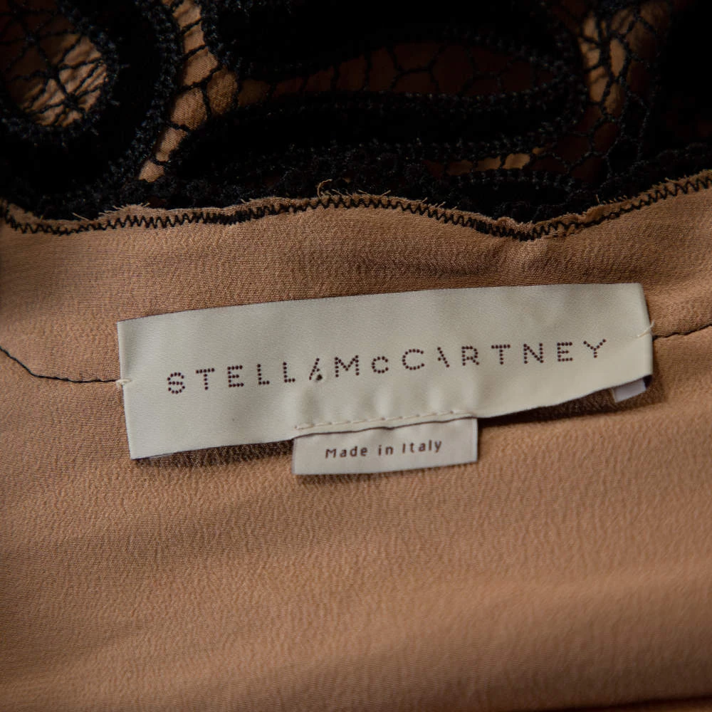 Stella McCartney Black Ribbon Lace Patterned Shift Dress S For Women 7 Stella McCartney Black Ribbon Lace Patterned Shift Dress S For Women - Image 5