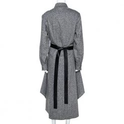 Stella McCartney Monochrome Wool Belted Shirt Dress M For Women -Stella McCartney Sales luxury women stella mccartney used clothes p290635 001
