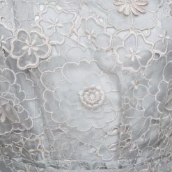 Stella McCartney Pale Grey Floral 3D Lace Rosea One Shoulder Dress M For Women -Stella McCartney Sales luxury women stella mccartney used clothes p292484 005