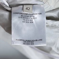 Stella McCartney Pale Grey Floral 3D Lace Rosea One Shoulder Dress M For Women -Stella McCartney Sales luxury women stella mccartney used clothes p292484 006