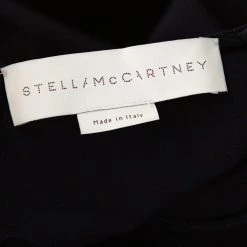 Stella McCartney Navy Blue Cutout Cotton Cape Sleeve Top S For Women -Stella McCartney Sales luxury women stella mccartney used clothes p318352 004