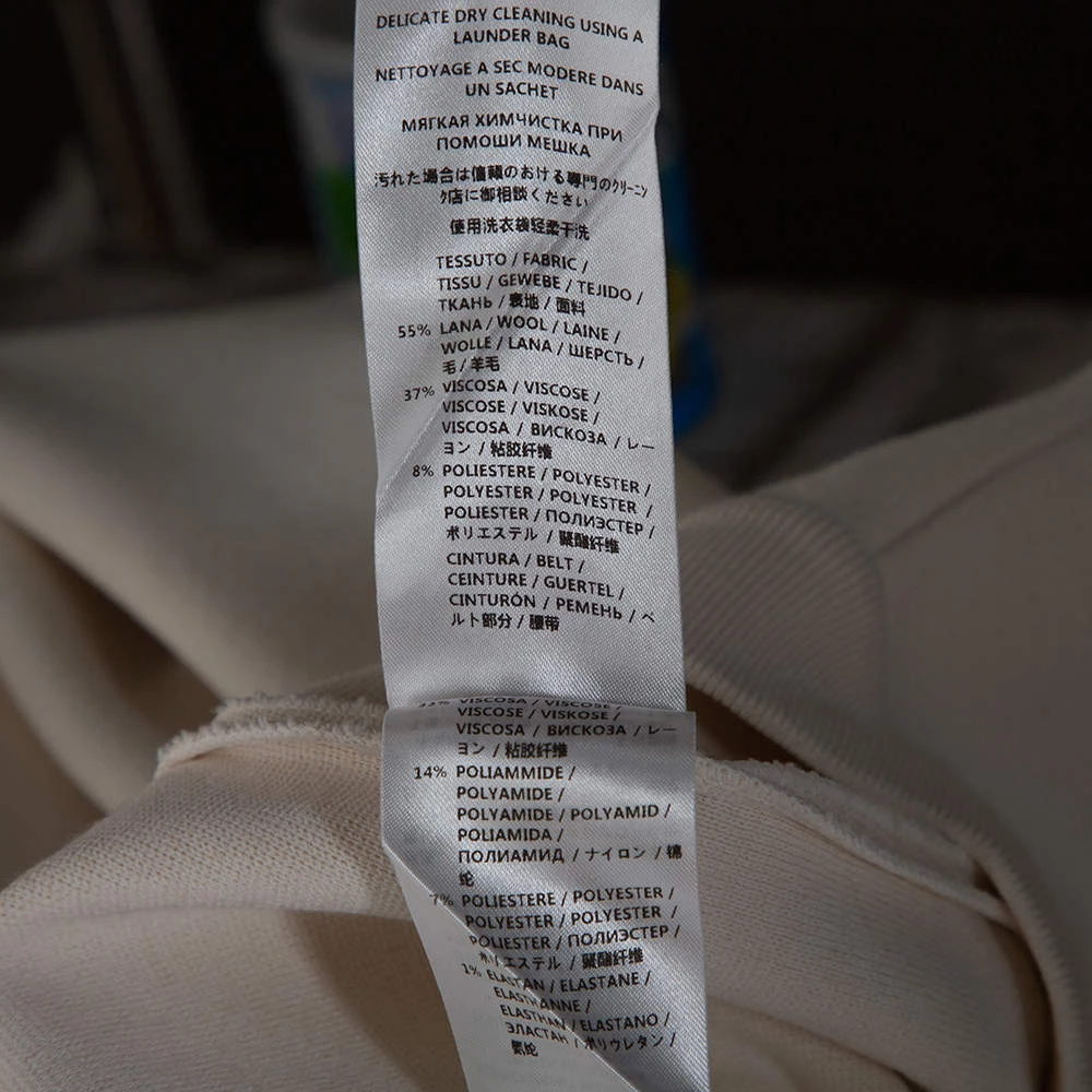 Stella McCartney Ivory Wool Blend Wide Leg Culottes S For Women 9 Stella McCartney Ivory Wool Blend Wide Leg Culottes S For Women - Image 7