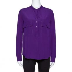 Stella McCartney Purple Silk Estelle Blouse XS For Women