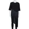 Stella McCartney Black Stretch Crepe Edith Fringed Top S For Women -Stella McCartney Sales luxury women stella mccartney used clothes p322680 007
