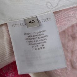 Stella McCartney Neon Pink Cotton Jacquard Tapered Pants S For Women -Stella McCartney Sales luxury women stella mccartney used clothes p324901 003