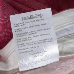 Stella McCartney Neon Pink Cotton Jacquard Tapered Pants S For Women -Stella McCartney Sales luxury women stella mccartney used clothes p324901 004