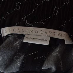 Stella McCartney Black Logo Print Silk Blend Jogger Pants L For Women -Stella McCartney Sales luxury women stella mccartney used clothes p328093 004