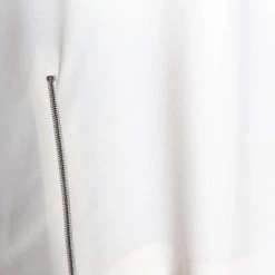 Stella McCartney White Crepe Zip Detail Long Sleeve Blouse L For Women -Stella McCartney Sales luxury women stella mccartney used clothes p329534 002